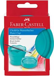 FABER-CASTELL DRAWING CUP, FOLDING, TURQUOISE FABER CASTELL