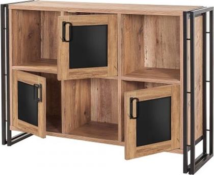 ΜΠΟΥΦΕΣ SINISTRA ATLANTIC PINE ΑΠΟ ΜΟΡΙΟΣΑΝΙΔΑ 126X35X89 CM - ΚΑΦΕ/ΜΑΥΡΟΣ 24MALL