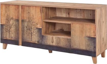 ΕΠΙΠΛΟ ΤΗΛΕΟΡΑΣΗΣ MARE ATLANTIC PINE ΑΠΟ ΜΟΡΙΟΣΑΝΙΔΑ 160X45X65 CM - ΚΑΦΕ/ΜΑΥΡΟ 24MALL