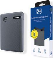 POWERBANK POCKET 5000MAH 12W GREY 3MK