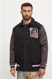 ΜΠΟΥΦΑΝ BOMBER MLB DETROIT TIGERS ΑΝΔΡΙΚΟ, ΧΡΩΜΑ: ΜΑΥΡΟ, BC009PMILXK636502JK 47 BRAND