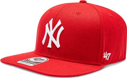 ΚΑΠΕΛΟ JOCKEY MLB NEW YORK YANKEES NO SHOT '47 CAPTAIN B-NSHOT17WBP-RD ΚΟΚΚΙΝΟ 47 BRAND από το MODIVO