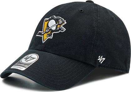 ΚΑΠΕΛΟ JOCKEY PITTSBURGH PENGUINS '47 CLEAN UP H-RGW15GWS-BKB ΜΑΥΡΟ 47 BRAND