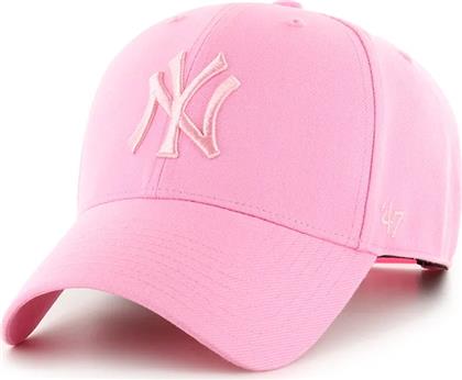 ΚΑΠΕΛΟ ΜΕ ΓΕΙΣΟ ΚΑΙ ΠΡΟΣΘΗΚΗ ΜΑΛΛΙΟΥ MLB NEW YORK YANKEES ΧΡΩΜΑ: ΡΟΖ, B-MVPSP17WBP-RSB 47 BRAND
