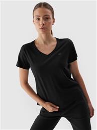 T-SHIRT AW23TTSHF0908 ΜΑΥΡΟ REGULAR FIT 4F