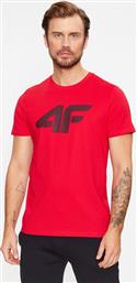 T-SHIRT AW23TTSHM0877 ΚΟΚΚΙΝΟ REGULAR FIT 4F