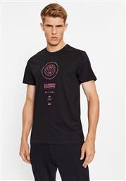 T-SHIRT AW23TTSHM0890 ΜΑΥΡΟ REGULAR FIT 4F από το MODIVO