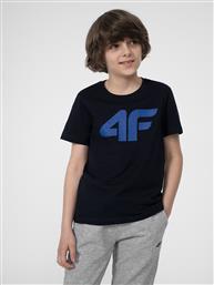 T-SHIRT JSS23TTSHM293 ΣΚΟΥΡΟ ΜΠΛΕ REGULAR FIT 4F