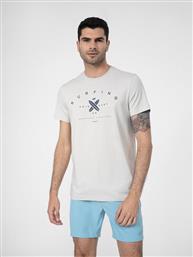 T-SHIRT SS23TTSHM366 ΓΚΡΙ REGULAR FIT 4F