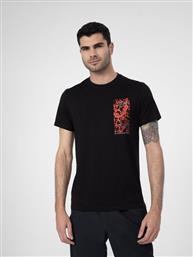 T-SHIRT SS23TTSHM487 ΜΑΥΡΟ REGULAR FIT 4F