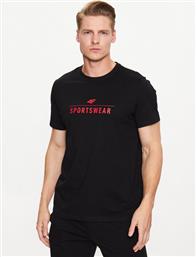 T-SHIRT SS23TTSHM539 ΜΑΥΡΟ REGULAR FIT 4F