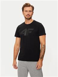 T-SHIRT WMM00TTSHM1844 ΜΑΥΡΟ REGULAR FIT 4F από το MODIVO