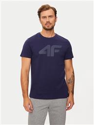 T-SHIRT WMM00TTSHM1844 ΣΚΟΥΡΟ ΜΠΛΕ REGULAR FIT 4F από το MODIVO