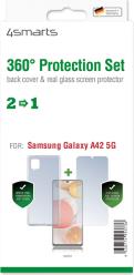 360° PROTECTION SET FOR SAMSUNG GALAXY A42 5G CLEAR 4SMARTS