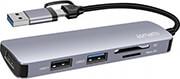 5IN1 UNIVERSAL MULTIPORT USB HUB SPACE GREY 4SMARTS