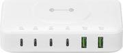 7IN1 GAN CHARGING STATION 100W + QI WIRELESS WHITE 4SMARTS