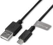 BASIC CORD MICRO USB DATA CABLE 1M BLACK BULK 4SMARTS από το e-SHOP