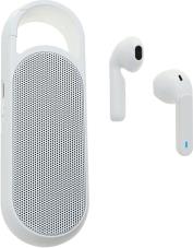 BLUETOOTH SPEAKER EARA TWIN WITH INTEGRATED TWS HEADPHONES WHITE 4SMARTS