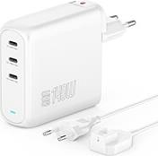 CHARGER GAN FLEX PRO 140W 3X TYPE-C WHITE 4SMARTS