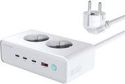 DESK CHARGER GAN 65W WITH 2X AC SOCKETS WHITE 4SMARTS