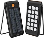 SOLAR POWER BANK TITAN PACK FLEX 10000MAH + STAND AND FLASHLIGHT BLACK-ORANGE 4SMARTS από το e-SHOP