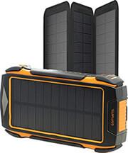 SOLAR POWERBANK RUGGED TITANPACK ECO 20000MAH BLACK 4SMARTS