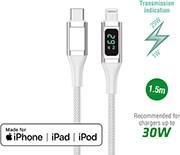 USB-C TO LIGHTNING CABLE DIGITCORD 30W 1.5M WHITE MFI CERTIFIED 4SMARTS από το e-SHOP