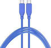 USB TYPE-C TO USB TYPE-C SILICONE CABLE HIGH FLEX 60W 1.5M BLUE 4SMARTS από το e-SHOP