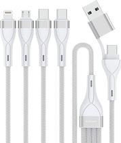 USB TYPE-C/TYPE-A MULTI-CHARGING CABLE 4-IN-2 1.2M WHITE 4SMARTS