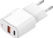 WALL CHARGER DOUBLE PORT 20W WITH QUICK CHARGE PD WHITE 4SMARTS