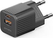 WALL CHARGER VOLTPLUG DUOS MINI PD 2X USB 20W BLACK 4SMARTS
