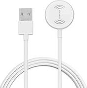 WIRELESS CHARGER VOLTBEAM MINI 2.5W FOR APPLE WATCH 1-7 / SE USB-A CABLE 1M WHITE 4SMARTS