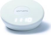 WIRELESS QI 15W CHARGER VOLTBEAM N8 WITH CLOCK LED LIGHT WHITE 4SMARTS