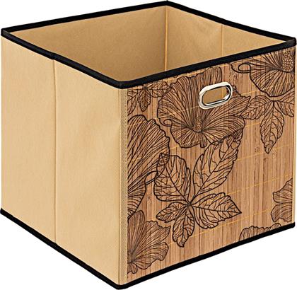 ΚΟΥΤΙ ΑΠΟΘΗΚΕΥΣΗΣ FIVE FLORA 174694A BAMBOO 31X31X31 CM - ΜΠΕΖ 5FIVE