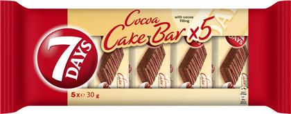 CAKE BAR ΚΑΚΑΟ ΜΕ ΓΕΜΙΣΗ ΚΑΚΑΟ 5X30G 7 DAYS