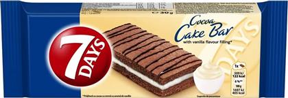 CAKE BAR ΚΑΚΑΟ ΜΕ ΓΕΜΙΣΗ ΒΑΝΙΛΙΑ 30G 7 DAYS