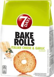 ΣΝΑΚ BAKE ROLLS ΙΤΑΛΙΚΟ ΤΥΡΙ ΣΚΟΡΔΟ 150G 7 DAYS