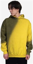 ΒΑΜΒΑΚΕΡΗ ΜΠΛΟΥΖΑ GRADIENT HOODIE ΧΡΩΜΑ: ΚΙΤΡΙΝΟ, ΜΕ ΚΟΥΚΟΥΛΑ A COLD WALL