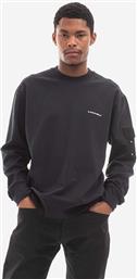 ΒΑΜΒΑΚΕΡΗ ΜΠΛΟΥΖΑ POLYGON TECHNICAL CREWNECK ΧΡΩΜΑ: ΜΑΥΡΟ F30 A COLD WALL