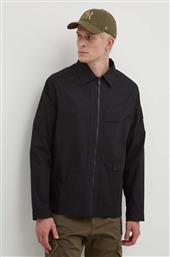 ΒΑΜΒΑΚΕΡΟ ΣΑΚΑΚΙ ZIP OVERSHIRT ΧΡΩΜΑ: ΜΑΥΡΟ, ACWMSH138A A COLD WALL