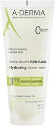 3IN1 HYDRATING SHOWER CREAM ΚΡΕΜΑ ΝΤΟΥΣ ΠΟΥ ΚΑΘΑΡΙΖΕΙ ΑΠΑΛΑ, ΠΡΟΣΤΑΤΕΥΕΙ & ΕΝΥΔΑΤΩΝΕΙ ΤΟ ΕΥΑΙΣΘΗΤΟ ΔΕΡΜΑ ΓΙΑ ΟΛΗ ΤΗΝ ΟΙΚΟΓΕΝΕΙΑ 200ML A DERMA