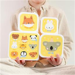 ΦΑΓΗΤΟΔΟΧΕΙΑ (ΣΕΤ 4ΤΜΧ) Α LITTLE ANIMAL FRIENDS SBSEAF81 A LITTLE LOVELY COMPANY