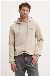 ΜΠΛΟΥΖΑ HOODIE STANDARD RUE MADAME GOTS ΧΡΩΜΑ: ΜΠΕΖ, ΜΕ ΚΟΥΚΟΥΛΑ, COHBV.M27914 APC