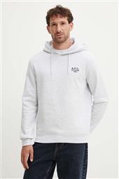 ΜΠΛΟΥΖΑ HOODIE STANDARD RUE MADAME GOTS ΧΡΩΜΑ: ΓΚΡΙ, ΜΕ ΚΟΥΚΟΥΛΑ, COHBV.M27914 APC