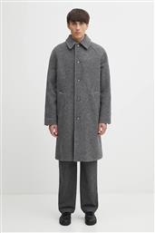 ΜΑΛΛΙΝΟ ΠΑΛΤΟ MANTEAU GASTON ΧΡΩΜΑ: ΓΚΡΙ, WVBEH.H01516 APC