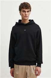 ΒΑΜΒΑΚΕΡΗ ΜΠΛΟΥΖΑ HOODIE BOXY MICRO LOGO GOTS ΧΡΩΜΑ: ΜΑΥΡΟ, ΜΕ ΚΟΥΚΟΥΛΑ, COHBX.H27911 APC