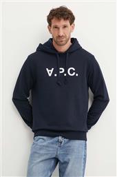 ΒΑΜΒΑΚΕΡΗ ΜΠΛΟΥΖΑ HOODIE STANDARD GRAND VPC GOTS ΧΡΩΜΑ: ΝΑΥΤΙΚΟ ΜΠΛΕ, ΜΕ ΚΟΥΚΟΥΛΑ, COHBN.M27908 APC