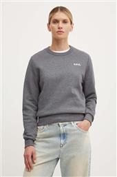 ΒΑΜΒΑΚΕΡΗ ΜΠΛΟΥΖΑ SWEAT BOXY PETIT VPC ΓΥΝΑΙΚΕΙΑ, ΧΡΩΜΑ: ΓΚΡΙ, COHBR.F27918 APC