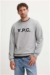 ΒΑΜΒΑΚΕΡΗ ΜΠΛΟΥΖΑ SWEAT STANDARD GRAND VPC GOTS ΧΡΩΜΑ: ΓΚΡΙ, COHBN.M27907 APC