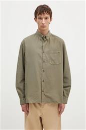 ΒΑΜΒΑΚΕΡΟ ΠΟΥΚΑΜΙΣΟ CHEMISE MATEO LOGO ΑΝΔΡΙΚΟ, ΧΡΩΜΑ: ΠΡΑΣΙΝΟ, COHAH-H12599 APC